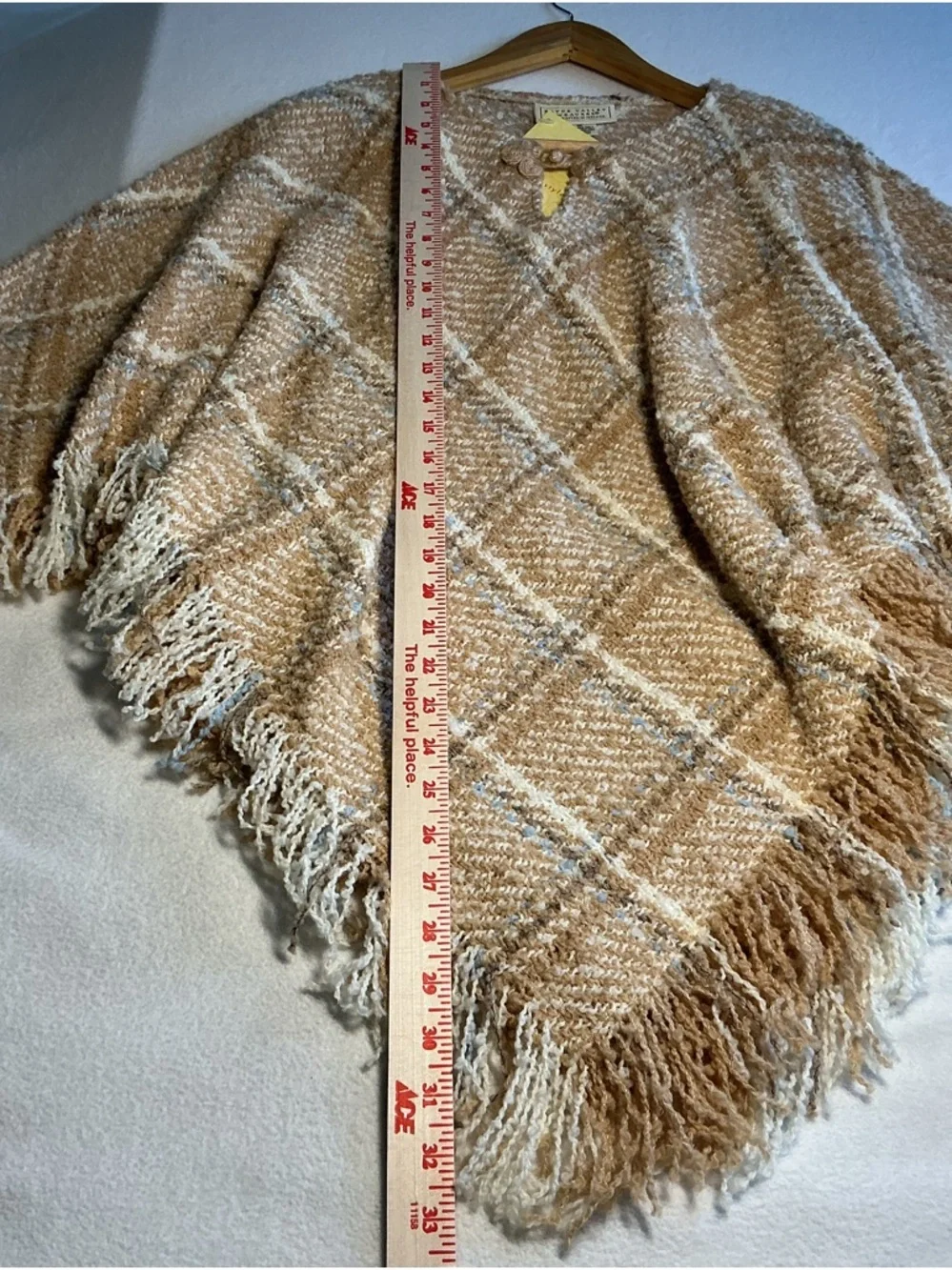 Alpaca wool Irish poncho cottagecore one size